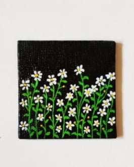 Beautiful Daisy Canvas Magnets