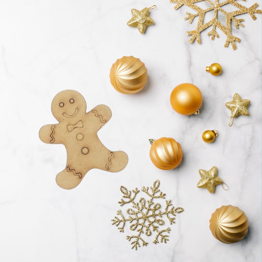 Lasercut ginger bread cutouts