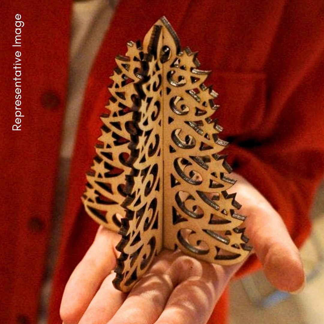 3D Christmas Tree Cutouts