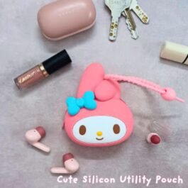 My Melody Silicon Pouch – Cute Wristlet Bag Charm & Key Holder