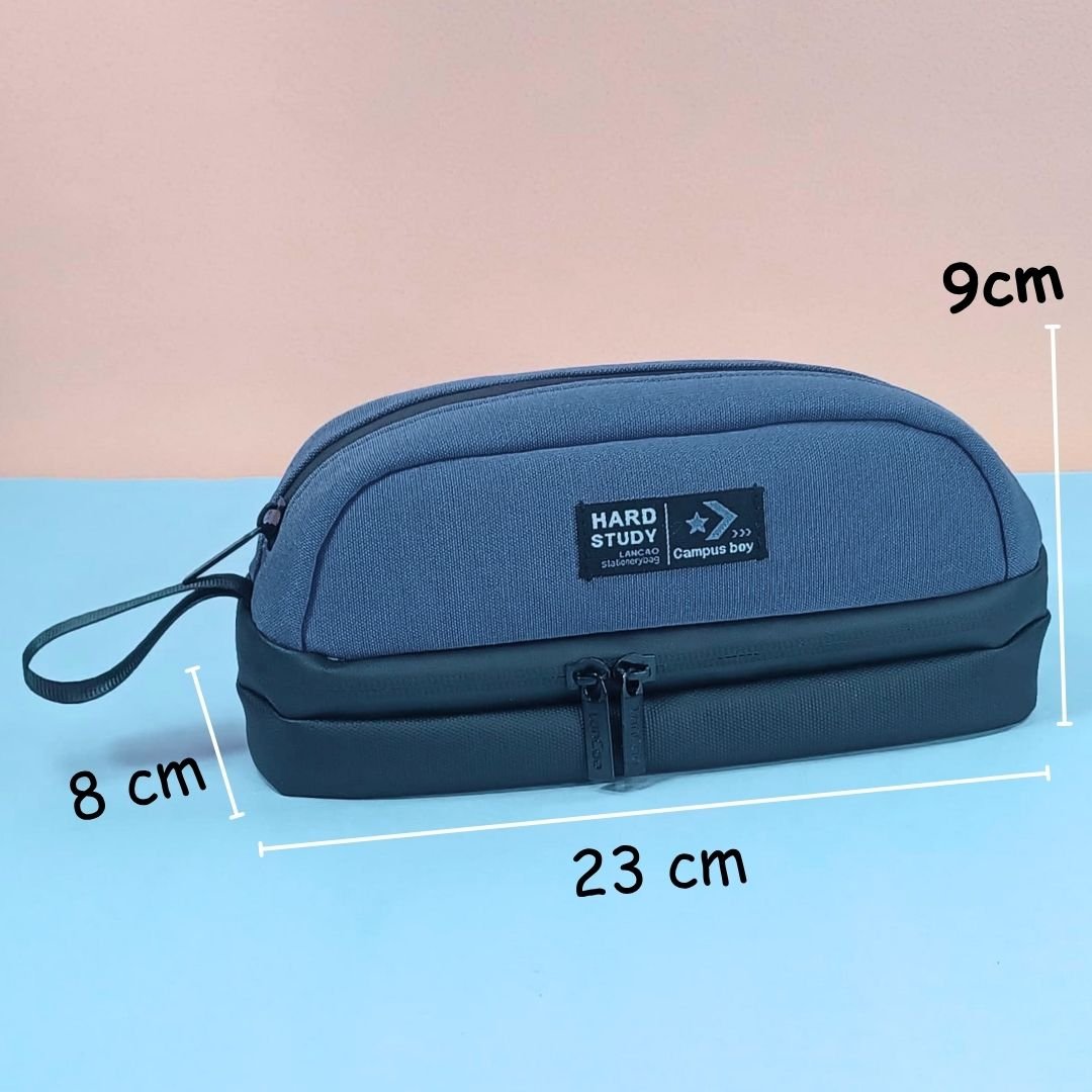 Double Decker Pencil Pouch – Hard Study Edition | Campus Boy - Image 3