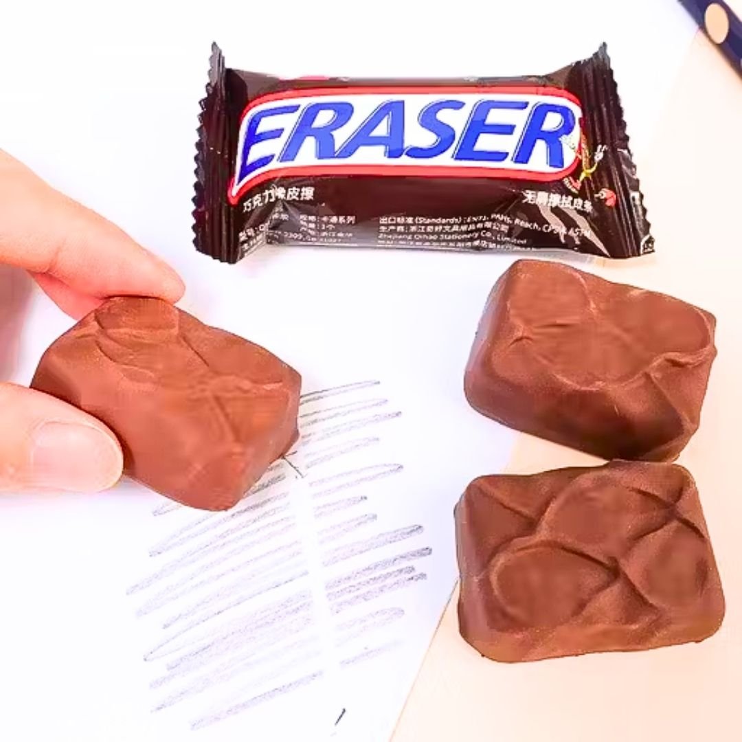Snicker Style Chocolate Bar Eraser – 3D Realistic Design - Image 5