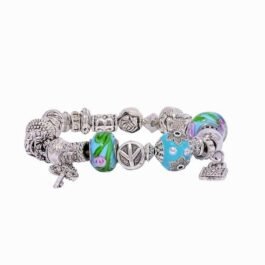 Whimsical Charm Bracelet with Garden-Inspired Details