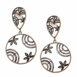 Vintage Floral Dangle Earrings