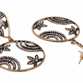 Vintage Floral Dangle Earrings