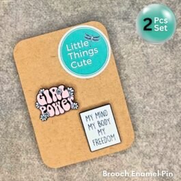 Girl Power & My Mind My Body My Freedom – Set of 2 Lapel Pins